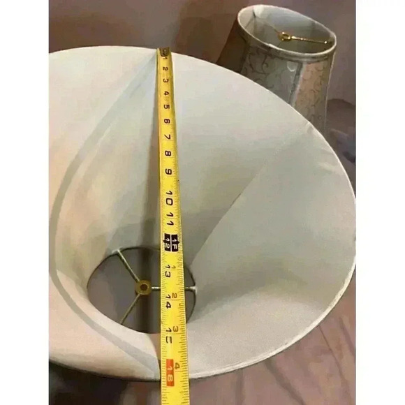 Aspen Creative Transitional Bell Shape Spider Construction Lamp Shads Set Of 2 - Picture 7 of 7